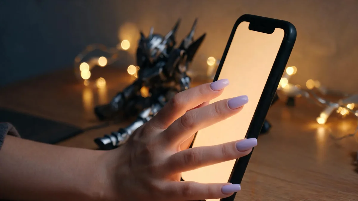 Anime-style AI girlfriend companion experienced through a chat app, with the expressive look and big personality anime fans love