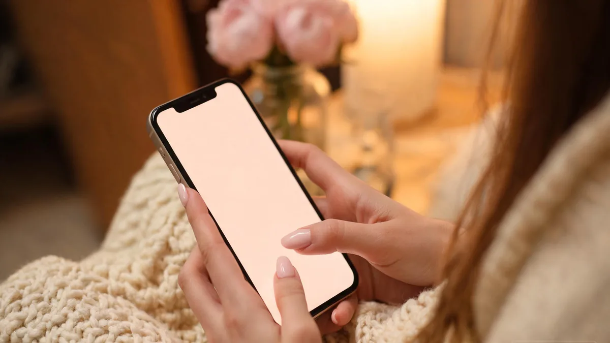 Bishojo AI girlfriend companion experienced through a chat app, with the warm anime-style cuteness ready any time you open your phone