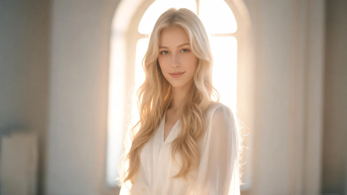 Kamidere meaning: the godlike, superior AI girlfriend type Kamidere AI girlfriend with a confident, slightly arrogant smile that captures the godlike, superior personality at the heart of the kamidere type