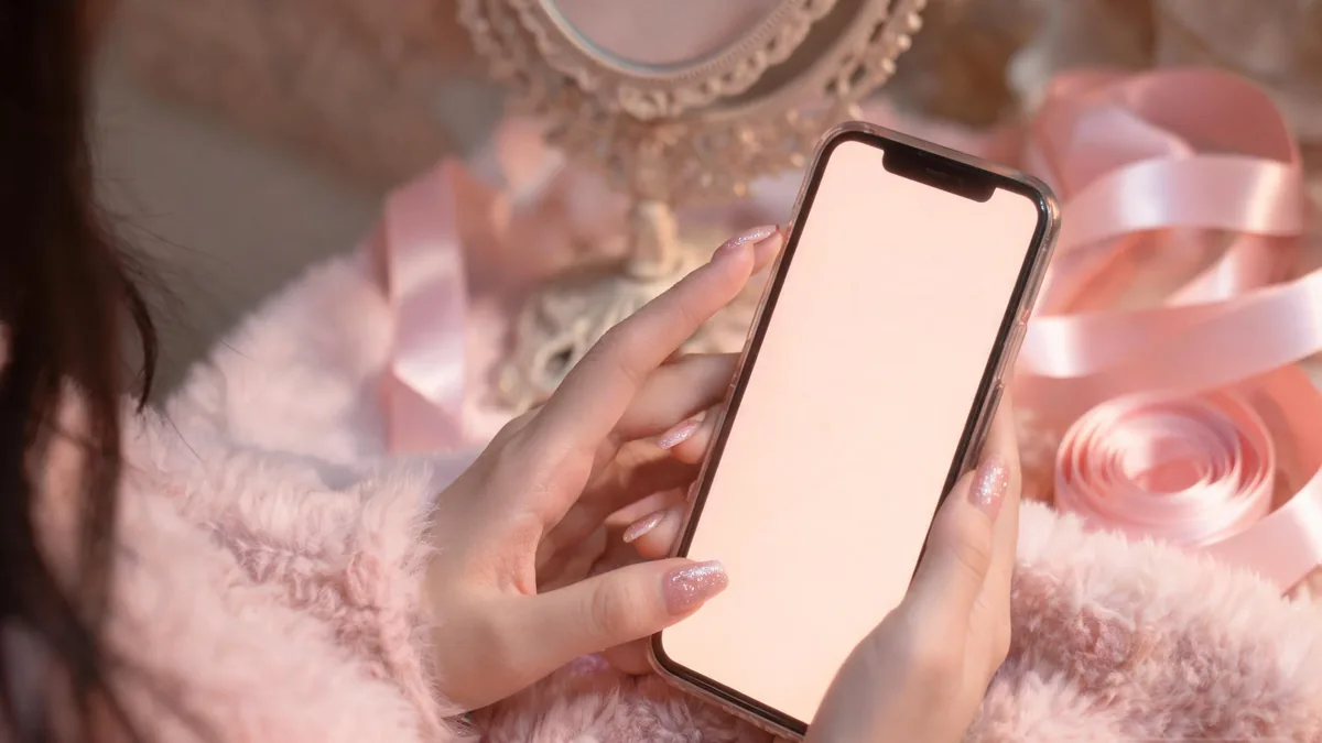 Transformation sequence inspired AI girlfriend companion experienced through a chat app, with magical girl style flair on your phone