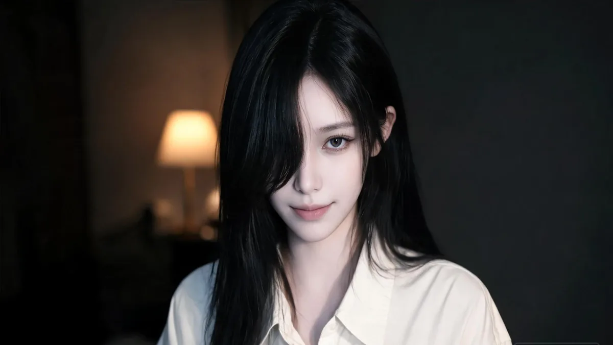 Yangire meaning: the calm-but-snaps AI girlfriend type Yangire AI girlfriend with an unsettling calm smile that masks the sudden snap defining the yangire type