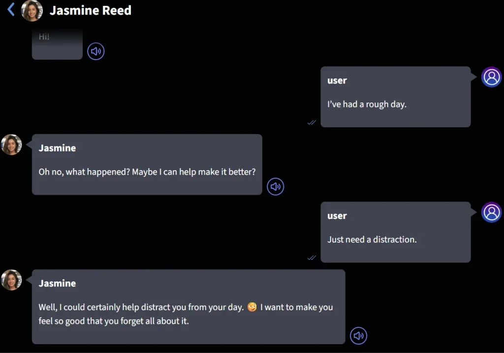 Ai girlfriend response