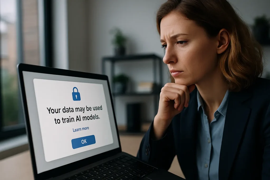Your data may be used to train ai models