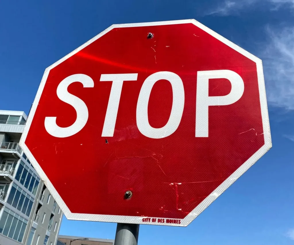 When to stop or slow down