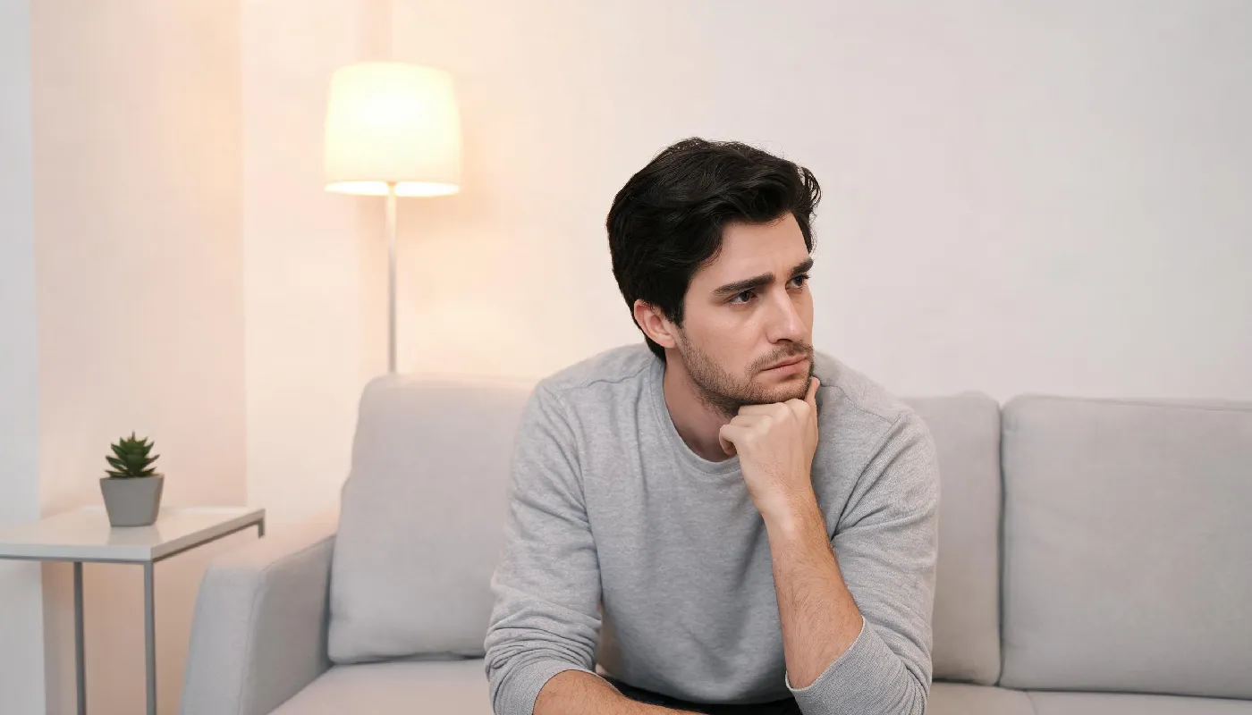 Why people ghost, man sitting alone contemplating relationship dynamics