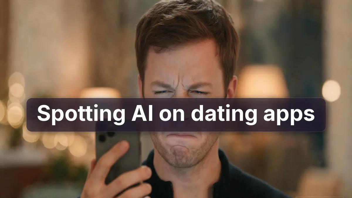 How to tell if someone is AI on a dating app?